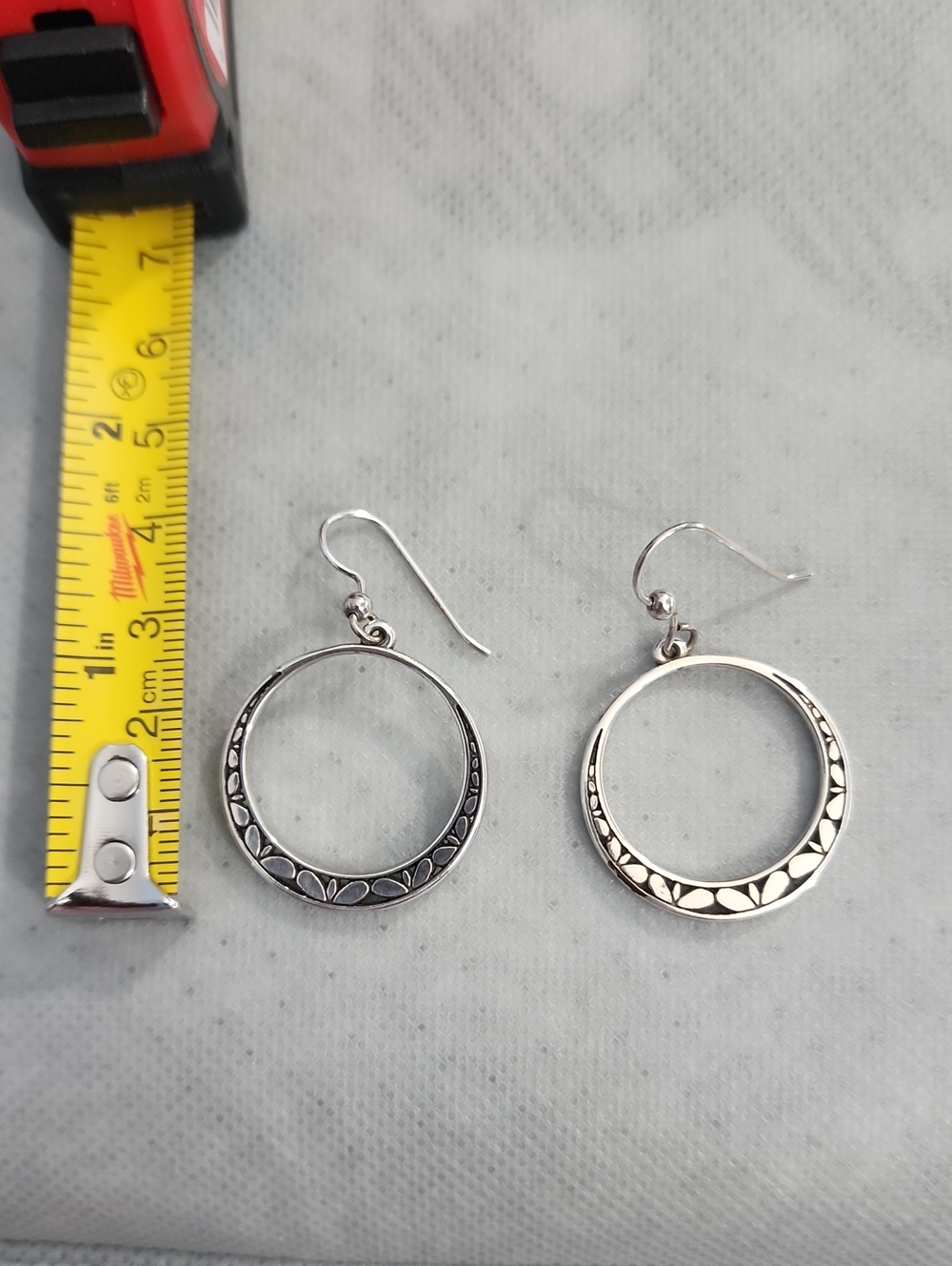 Brighton Silver Open Circle Drop Earrings - Silver
